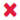Red X icon